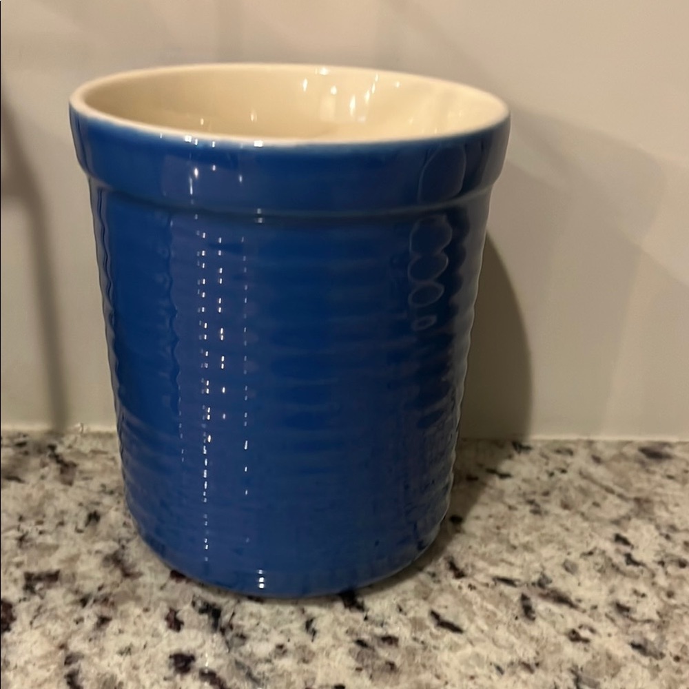 Blue Ceramic Vase/crock